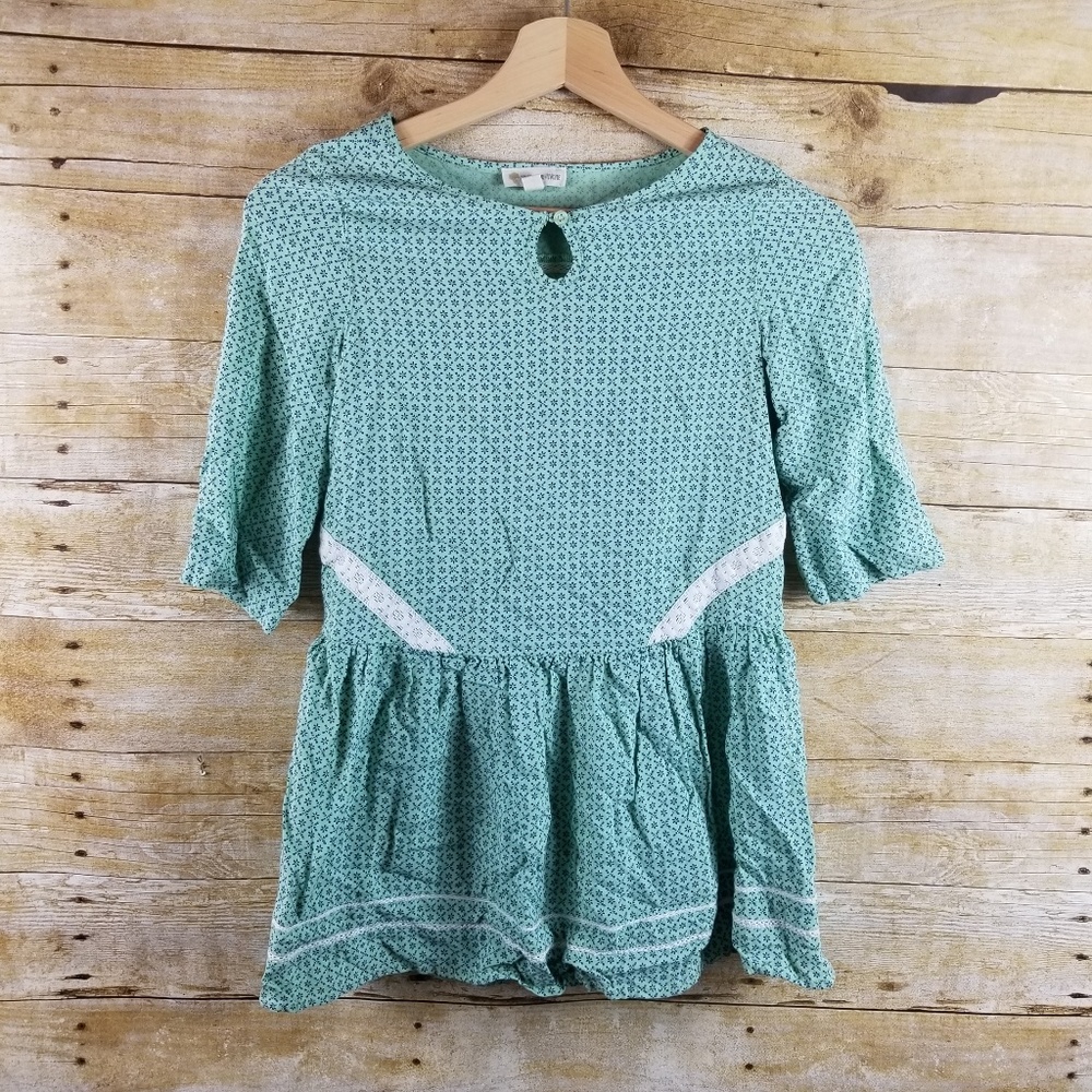 Tucker + Tate Girls Blue Green Mint Floral Dress